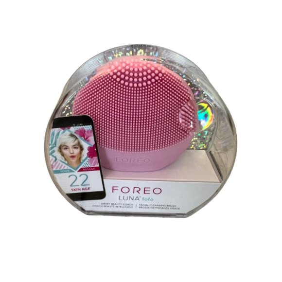 Foreo Luna fofo Silicone Skin Cleansing Brush in Pink w/ App NEW NWT